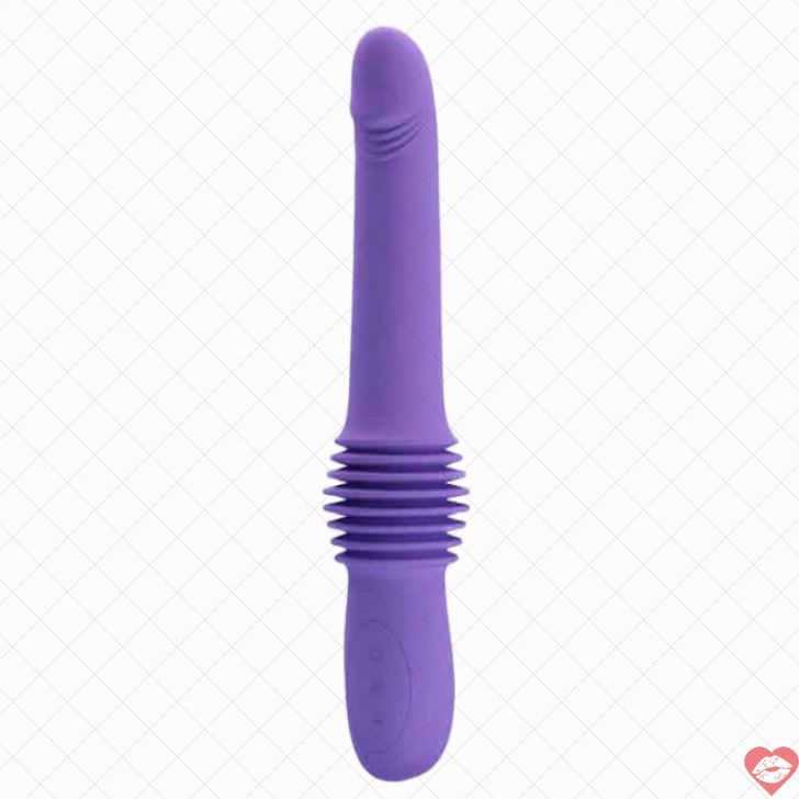 Pretty Love Pazuzu Friction Thrusting Vibrator Purple Silicone Deep Thrust