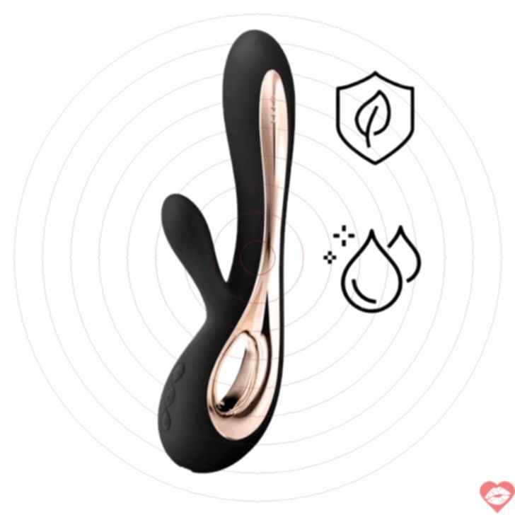 Lelo Soraya 2 G-spot Âm Tị Thỏ Đen Silicone Cao Cấp 22cm