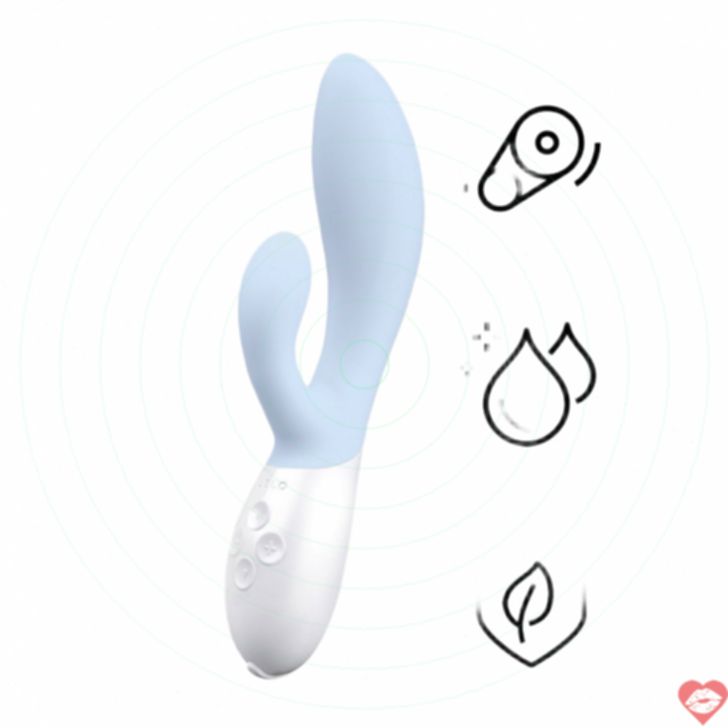 Lelo Ina 3 Massage Gậy Xanh Nhạt Rung Mạnh G Siêu Sướng