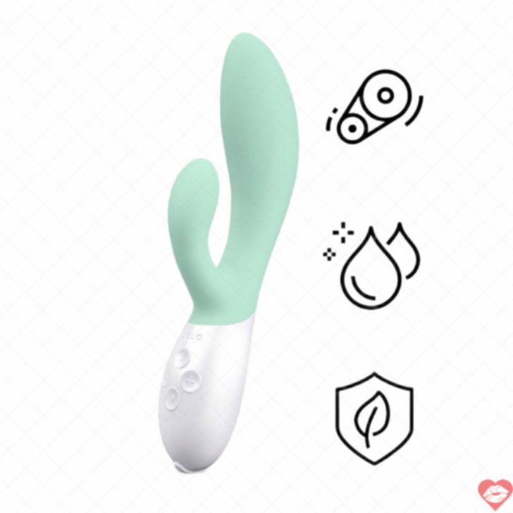 Lelo Ina 3 Rabbit Xanh Lá G-Point 10 Chế Độ