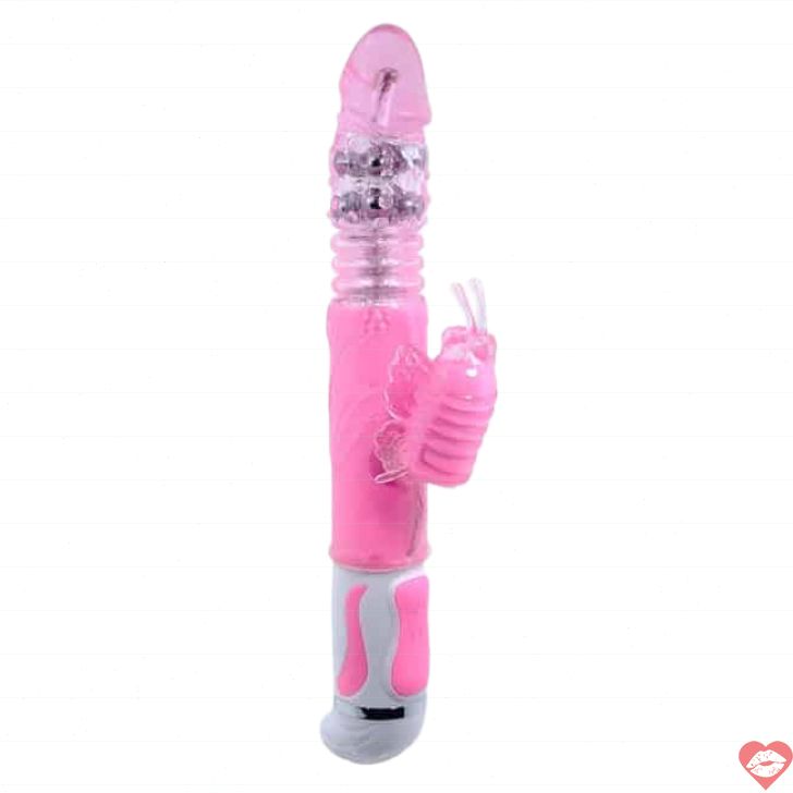 Baile Butterfly Rabbit Rotate Vibe Hồng 30.5cm Mạnh