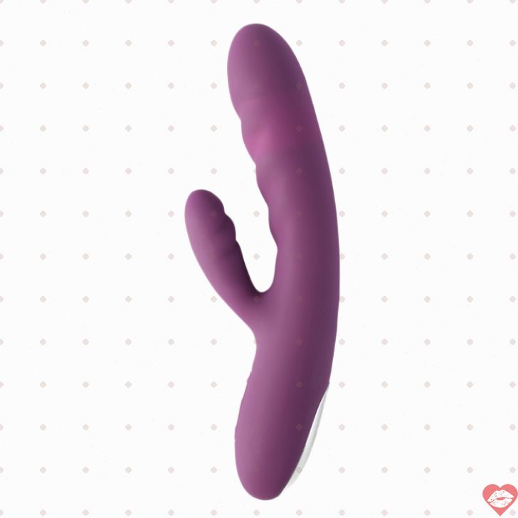 SVAKOM Avery Rabbit Thru Thrusting Vibrator Pink Purple G-Spot Orgasm
