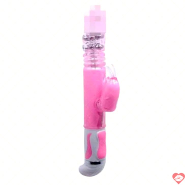 Baile Fascination Thỏ Rung Quay Hồng 15cm