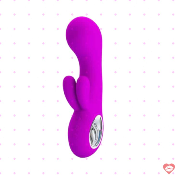 Pretty Love Valentine Rabbit Tím Rung Đầu Kép