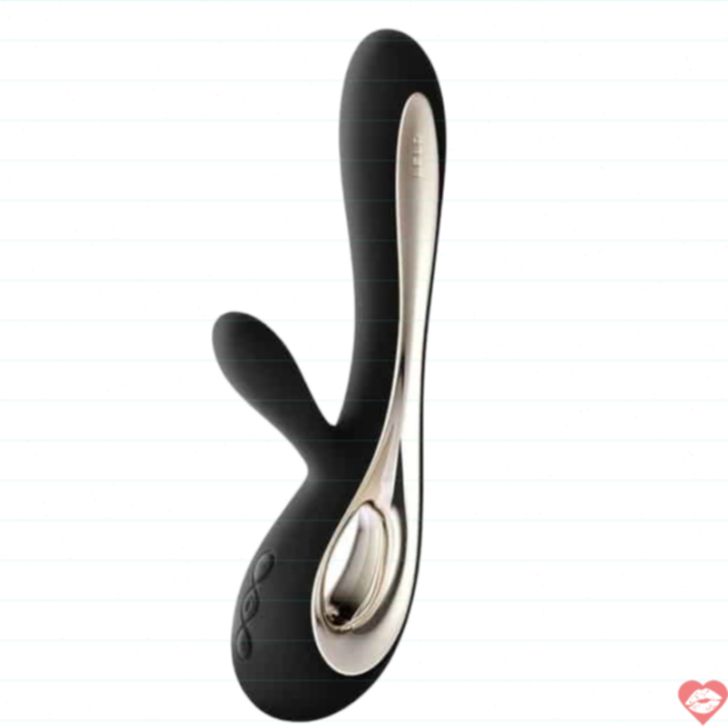 Viibrator thỏ Lelo Soraya 2 đen silicone 22cm cao cấp