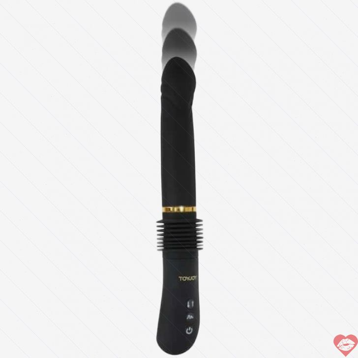 Magnum Opus Máy Rung Ma sát Đen Siêu Mạnh 31cm