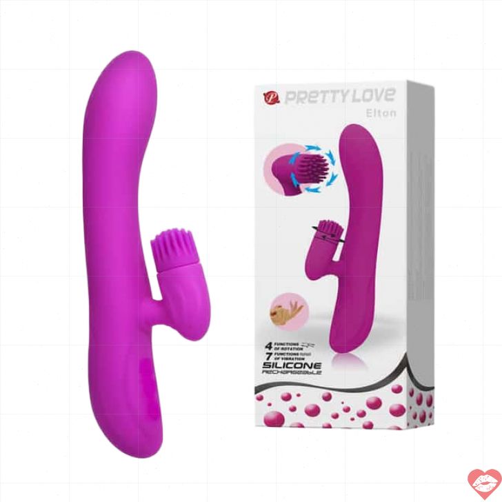 Pretty Love Elton Rung Massage Siêu Mượt 13cm Tím Hấp Dẫn