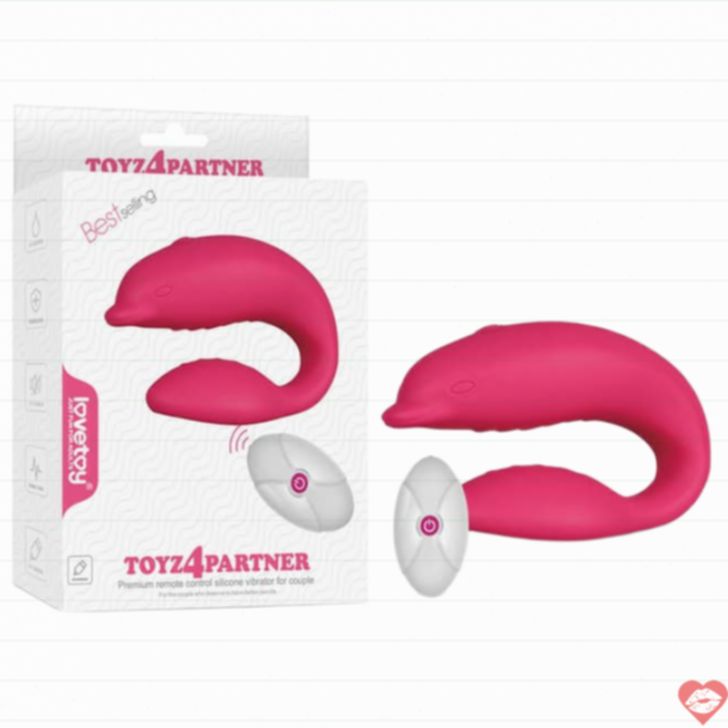 Lovetoy Toyz4Partner vibrator cặp radio hồng 9cm