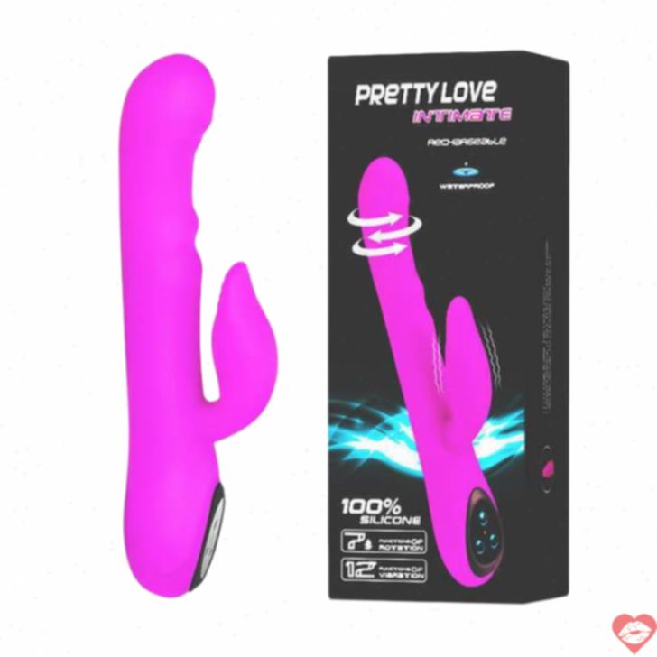 Pretty Love Intimate Thỏ Rung Xoay Hồng Phấn Đỉnh Cao