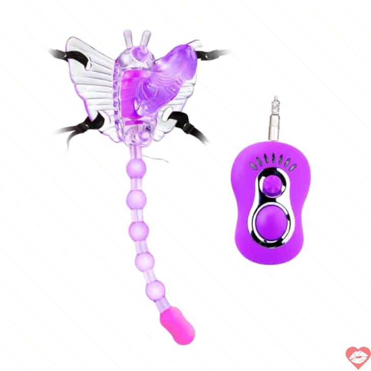 Baile Butterfly Rung Đít Lồn Tím Đeo Dây Đa Năng