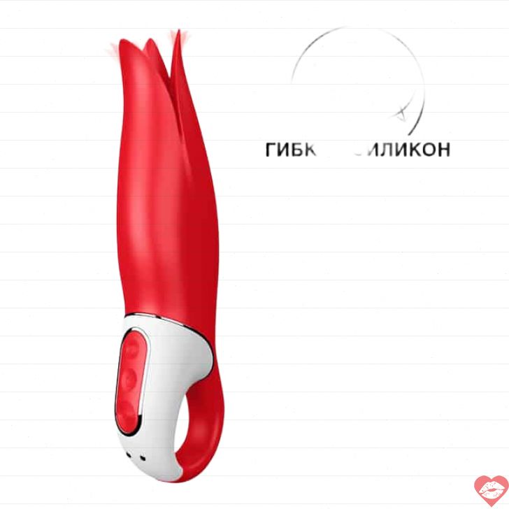 Satisfyer Power Flower đỏ cánh hoa rung mạnh