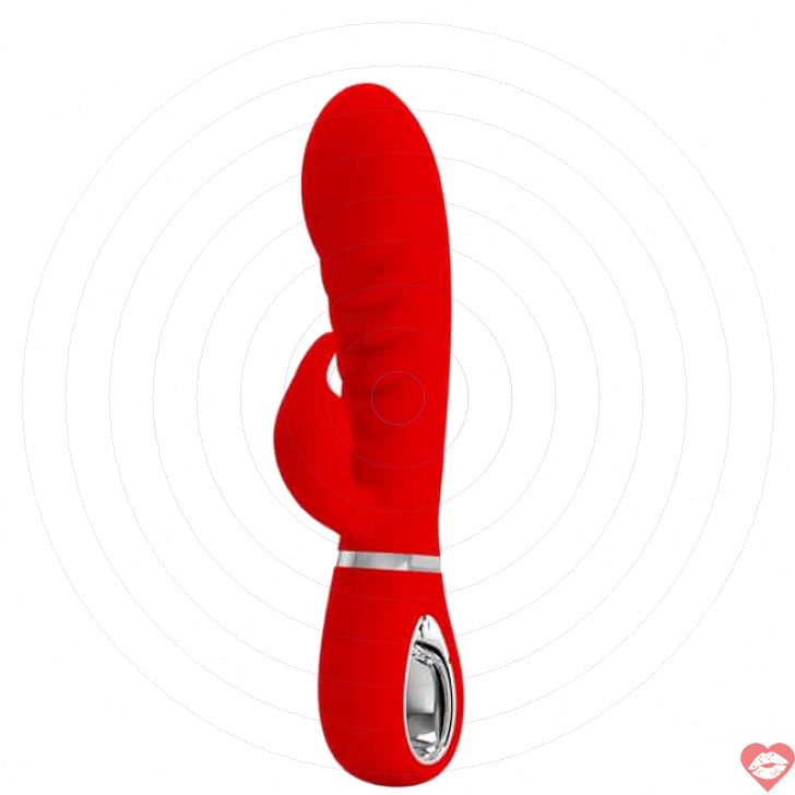 Thỏ Máy Rung Pretty Love Prescott Đỏ Siêu Mềm 20cm