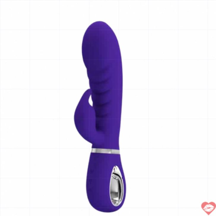 Pretty Love Prescott Rabbit Tím Silicon 20cm Đa Rung