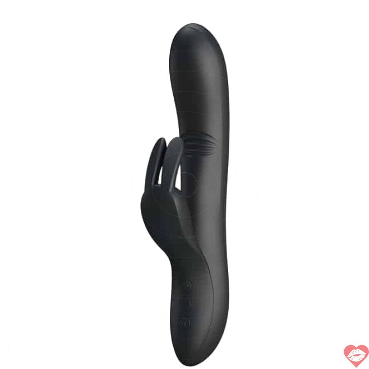 Rabbit Dylan fingering đen 21cm Pretty Love