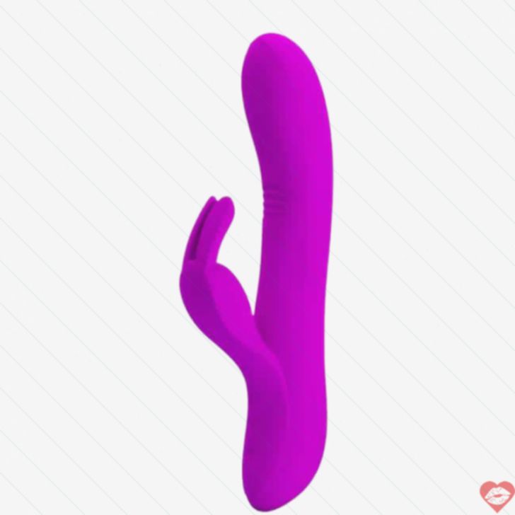 Pretty Love Dylan Rabbit Vibrator Fuksia Ngón Tay Rung G Spot Mạnh