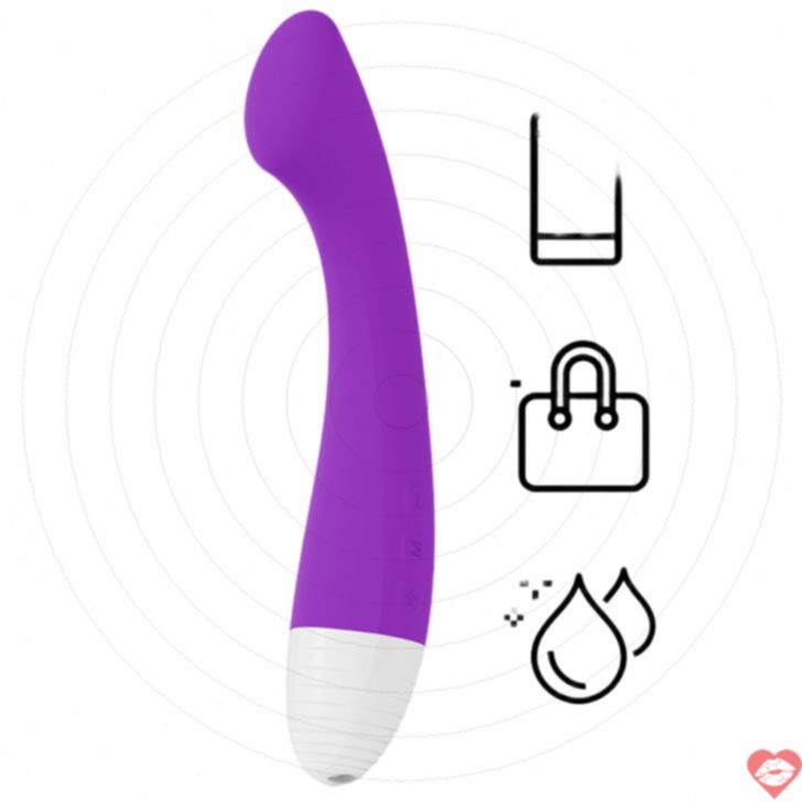 Vi brat G-spot Lelo Moka tím app silicone Thụy Điển