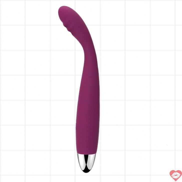 SVAKOM Cici Gậy uốn cong tím G-spot âm vật 18cm