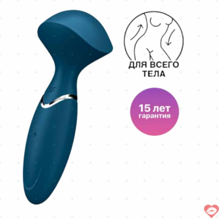 Satisfyer Mini Wand-er Xanh Siêu Mạnh Compact Thỏa Mãn