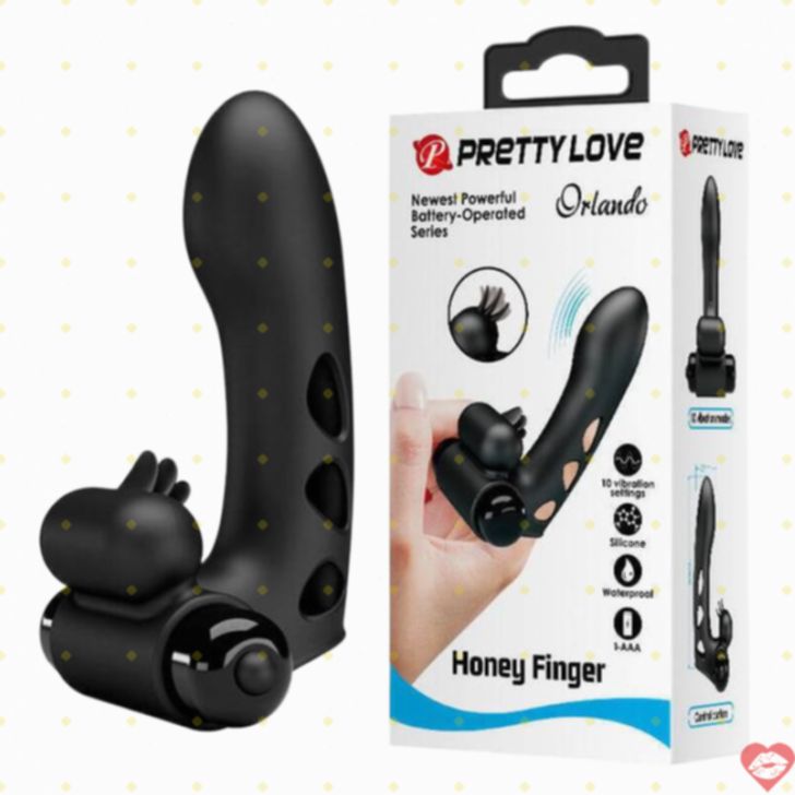 Pretty Love Orlando Vibe Ngón Tay Đen 9cm Thỏa Mãn Cực Đỉnh