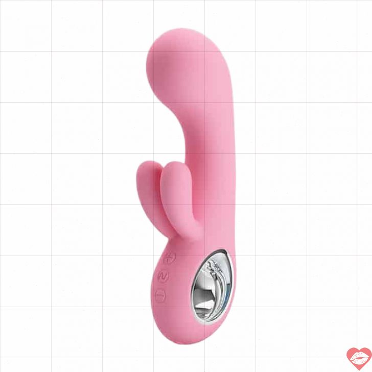 Pretty Love Chris Rabbit Vibrator Hồng Rung