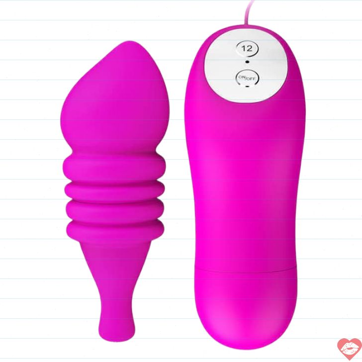 Baile Pleasure Shell Rung Hồng Silicone Điều Khiển 12 Tốc