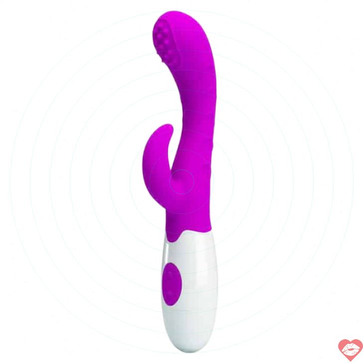 Vibe Thỏ Pretty Love Bruno Hồng 20cm Đa Rung Sướng