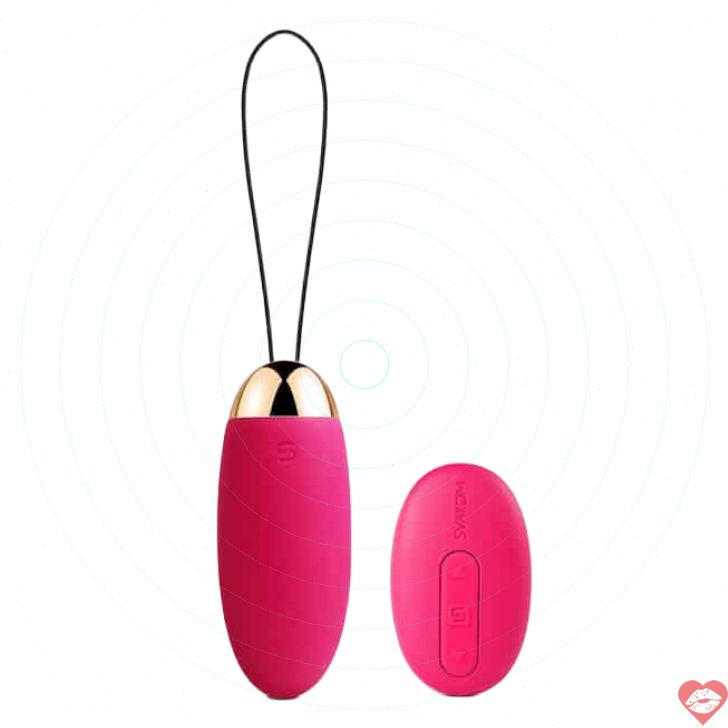 Vibro trứng Svakom Elva hồng remote DU nhỏ gọn mạnh