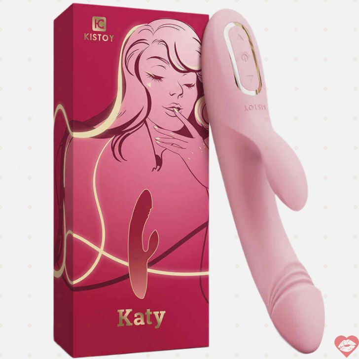 KissToy Katy Dildo Nóng Rung Dual Stim Thực
