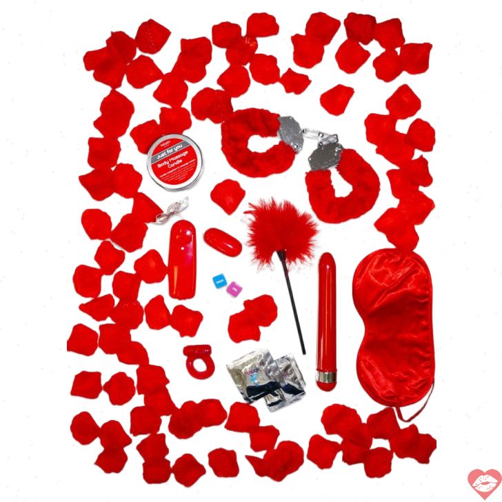 ToyJoy Gift Set Đỏ Tình Nhân Lãng Mạn Nóng Bỏng 