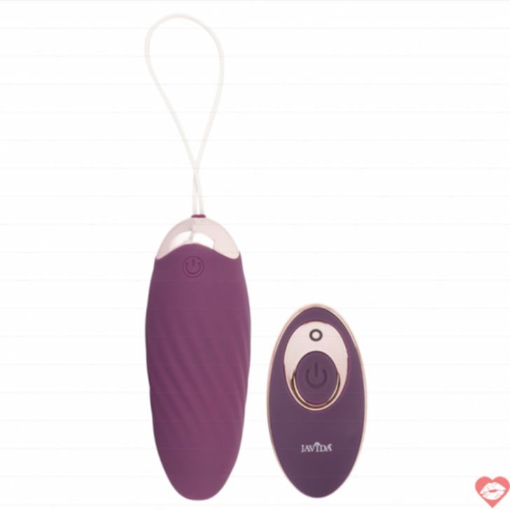 Javida Trứng Rung Tím Remote 3.4cm Chống Nước 