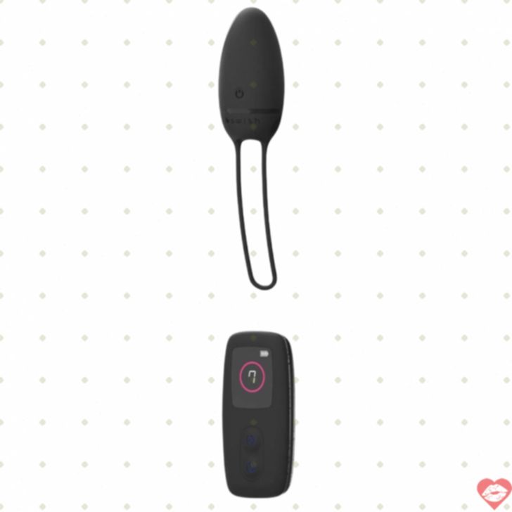 B Swish Bnaughty Trứng Rung Remote Đen Waterproof 