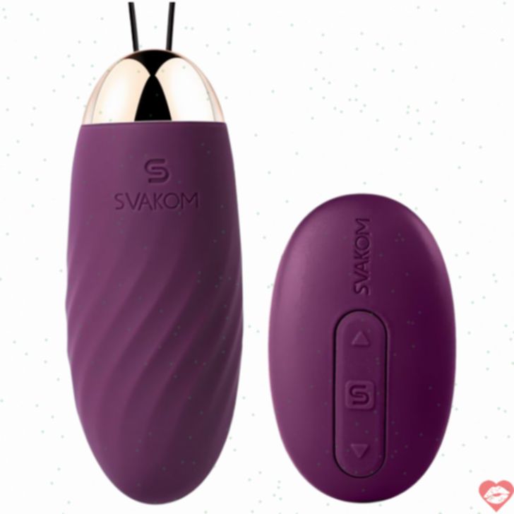 SVAKOM Elmer Purple Egg: Remote G-Spot Êm Ái 