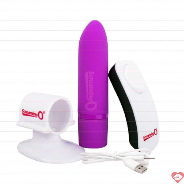 Screaming O Bullet Tím Remote Waterproof Sướng 
