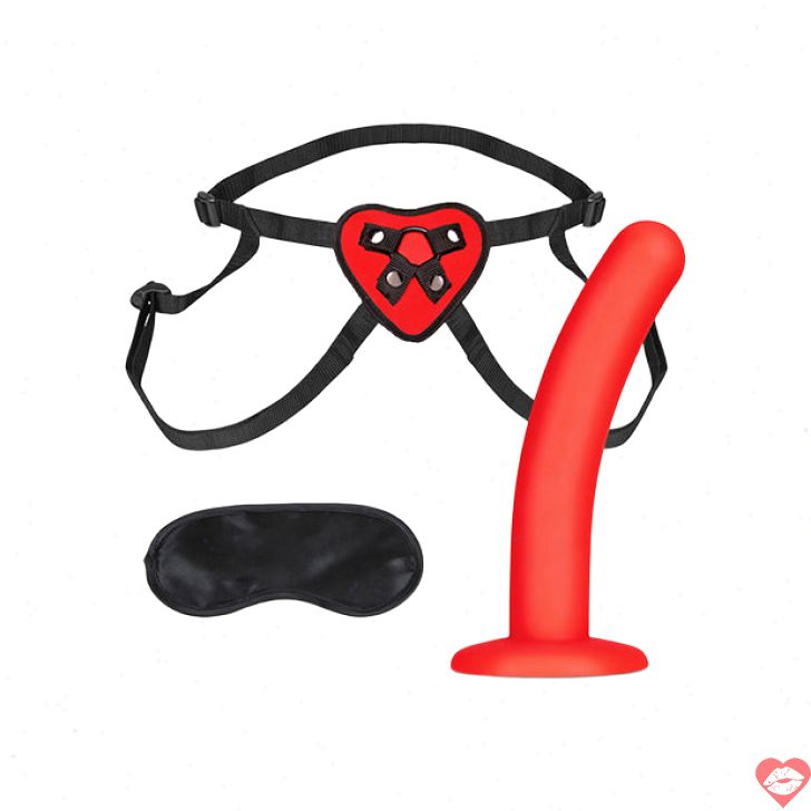 Dây Đeo Strap‑ON Tim Đỏ Lux Fetish Niềm Vui Nồng Cháy 