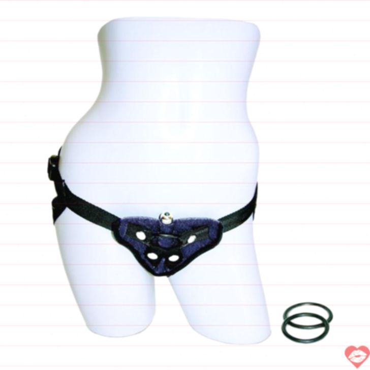 Harness Nhung Đen Sportsheets Bền Bỉ Gợi Cảm Điên Cuồng 