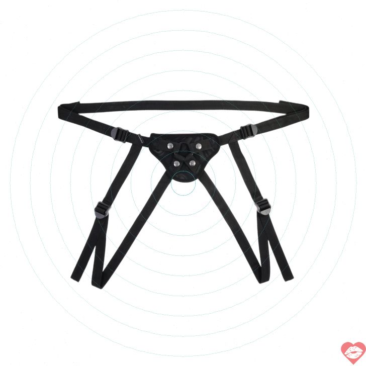 Sportsheets Velvet Noir Strap-on Xám Da Quyền Lực 