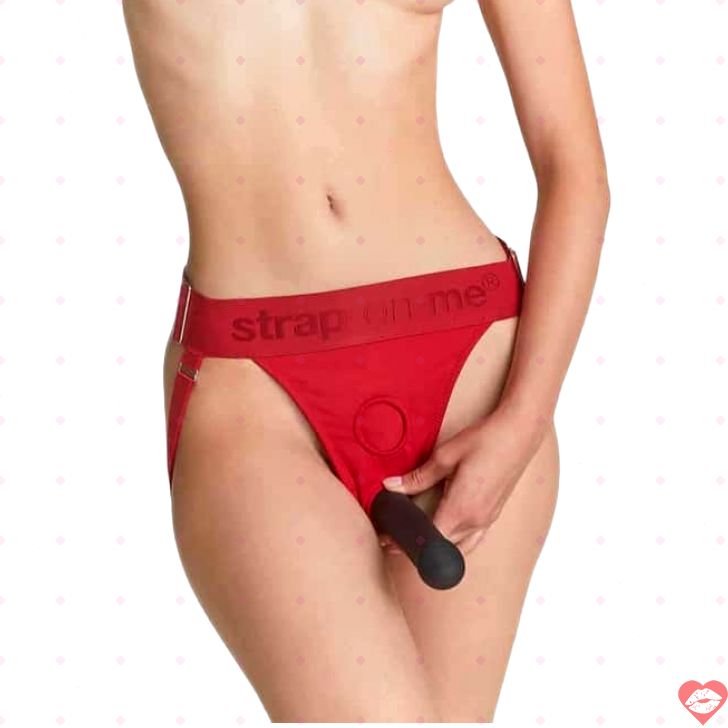 Harness Lingerie Strap-on Đỏ Đa Dụng Quyến Rũ 
