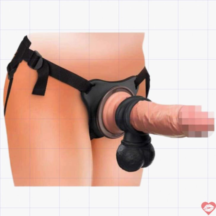PipeDream King Cock Strapon Elite Đen Cao Cấp 