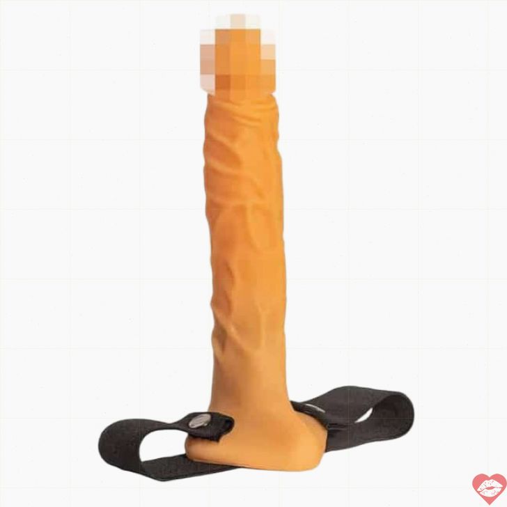 Strapon Rỗng Jaga Jaga 20cm Da Thật 4.3cm Hoang Dã Bùng Nổ 