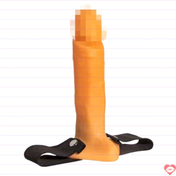 Jaga-Jaga Strap-on Rỗng 19.8cm Da Thịt Thoải Mái 