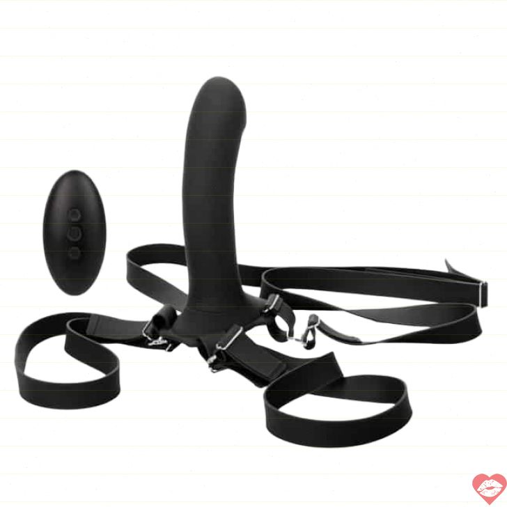 Strapon CalExotics Rung Remote Đen Cặp Đôi Thăng Hoa 
