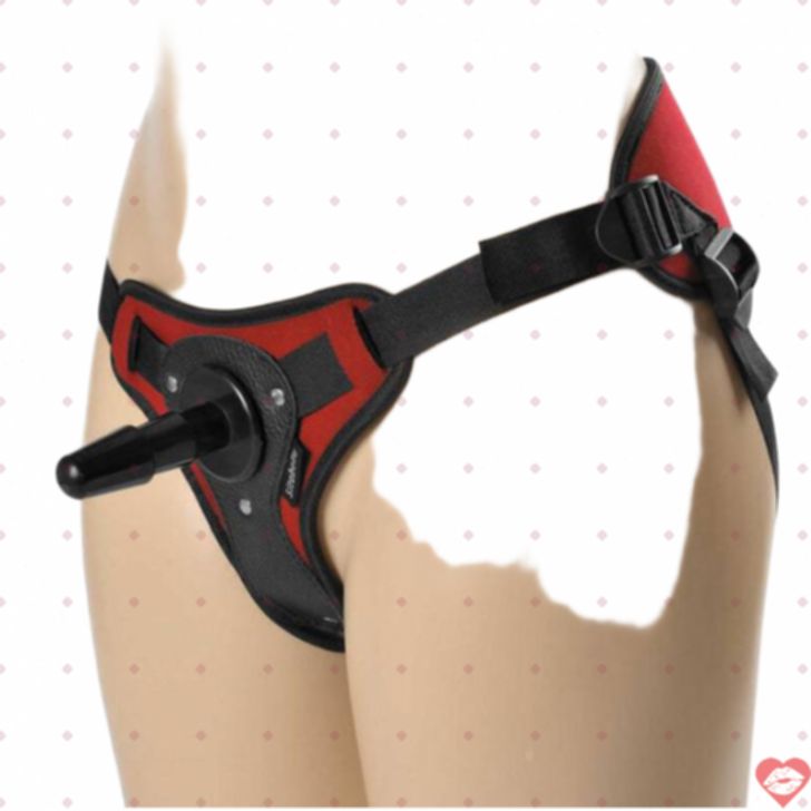 Sitabella Dual Peak Strapon Đỏ Vac-U-Lock Tru Tí 