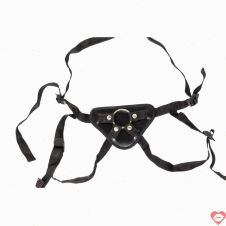 Strap-on Party Hard Nylon Đen Thoải Mái Tuyệt Đối 