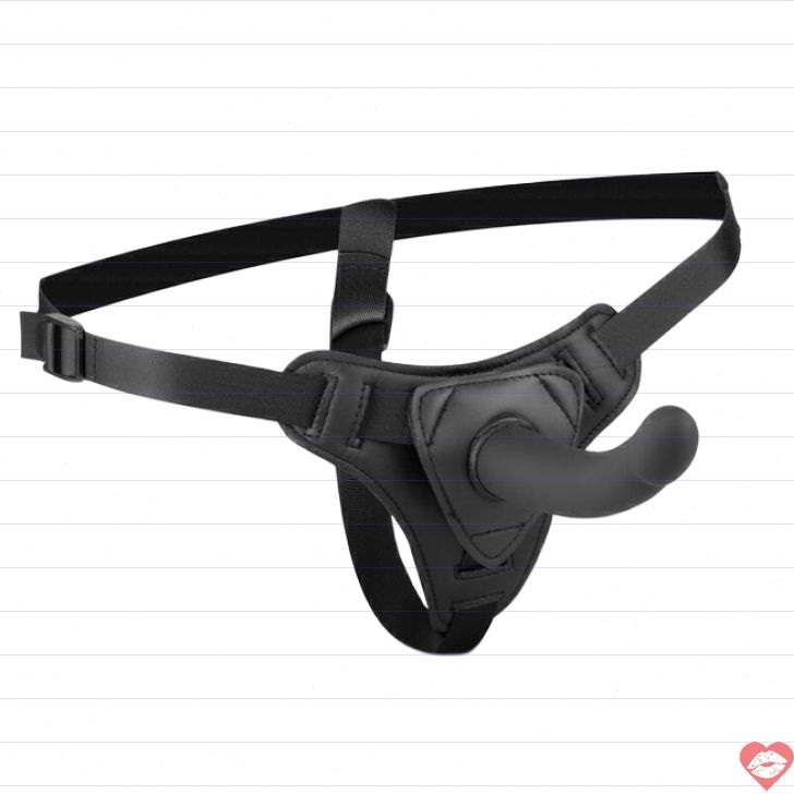 Strap-On Harness Easytoys Đen 13.5cm Thoải Mái 