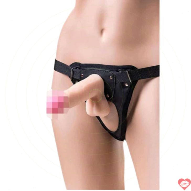 Strap-on RealStick Hunter 14.5cm TPR Da Thật 