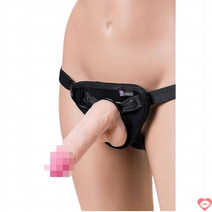 LoveToy Uni Strapon Rung 19cm Thân Màu Đam Mê Unisex 