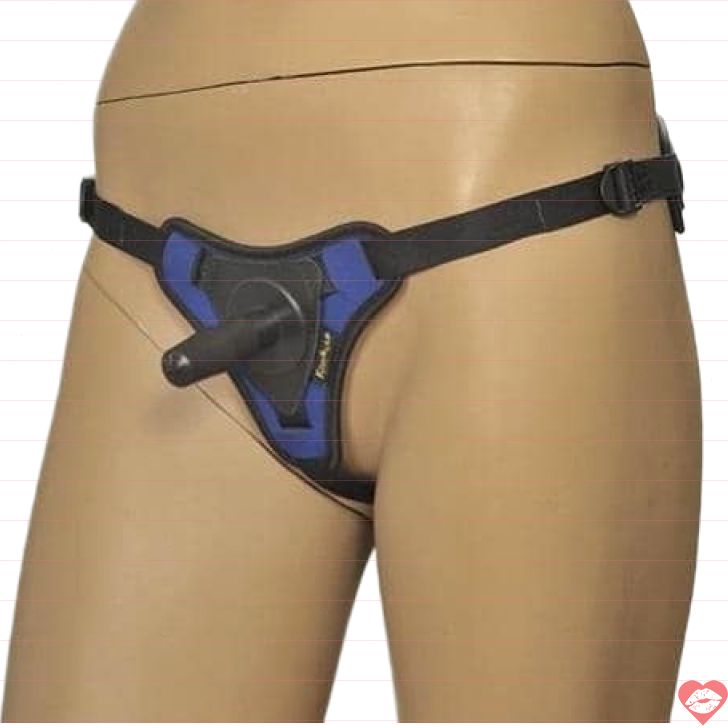 Kanikule Strap-on Thong Đen Xanh Harness Chắc 