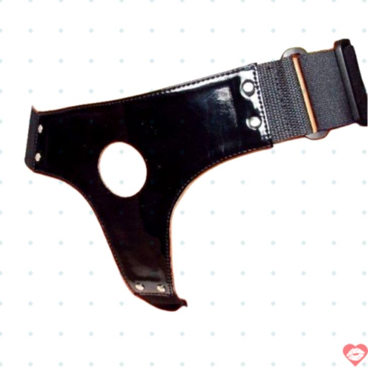 BDSM Arsenal Strapon Panty Đen Lacre Bóng Nồng Cháy 