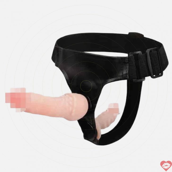 Strap On Baile Trousers Đôi Nạp Anal Vaginal Thật