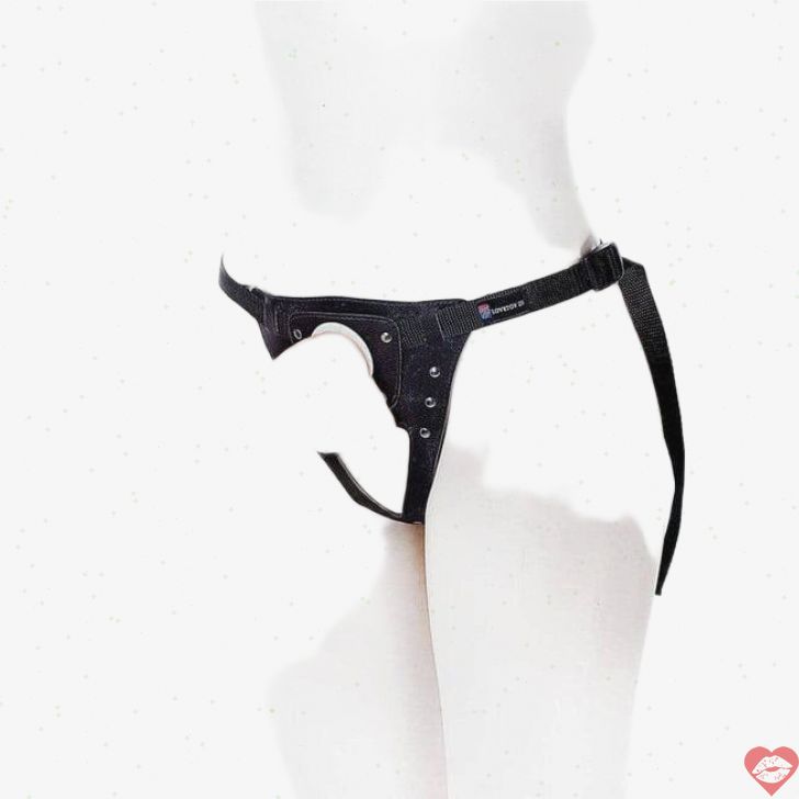 Strapon LoveToy Harness TPE 19cm 4.5cm Da Thật Nóng